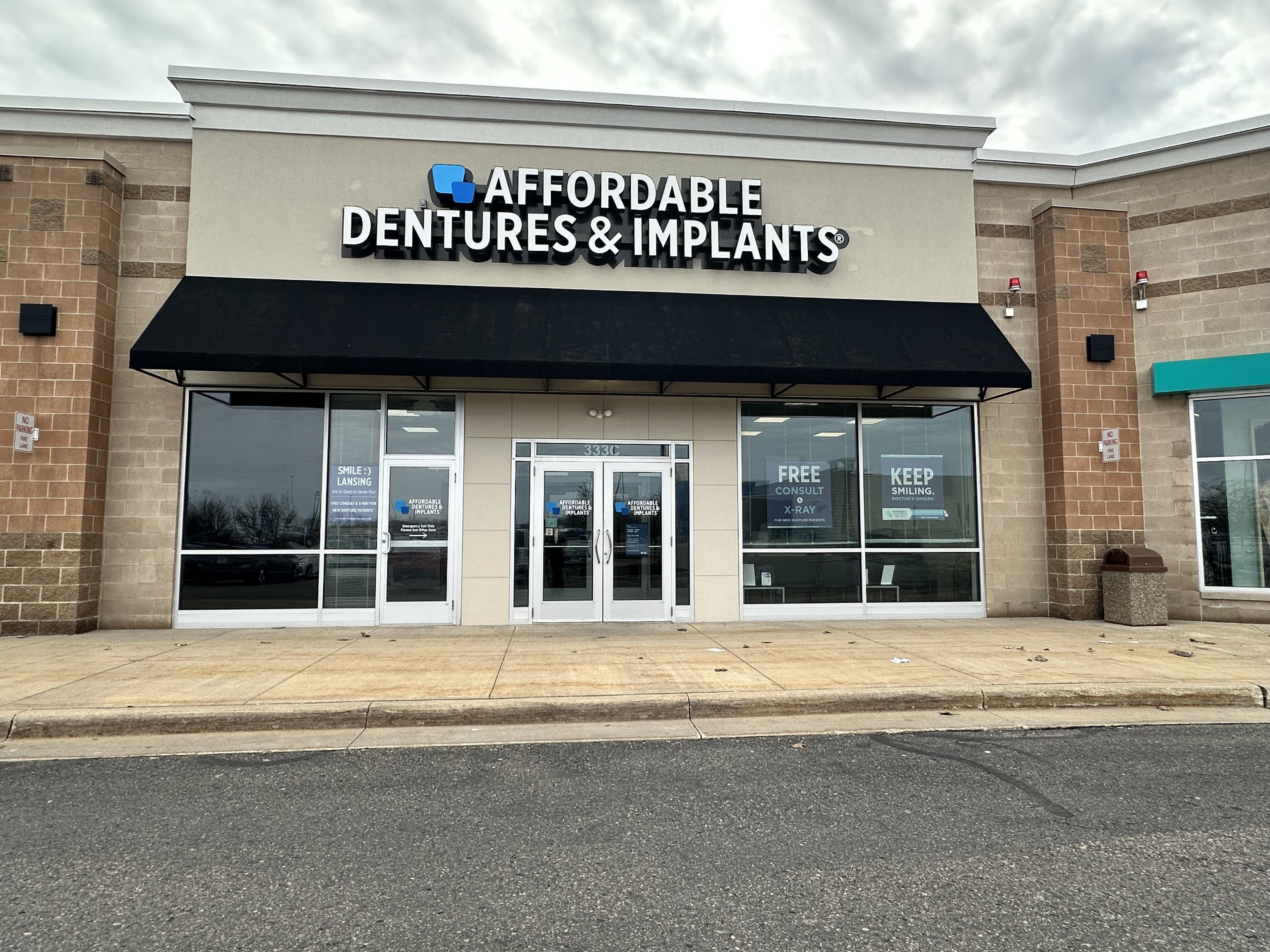 Exterior of Affordable Dentures & Implants in Lansing, MI