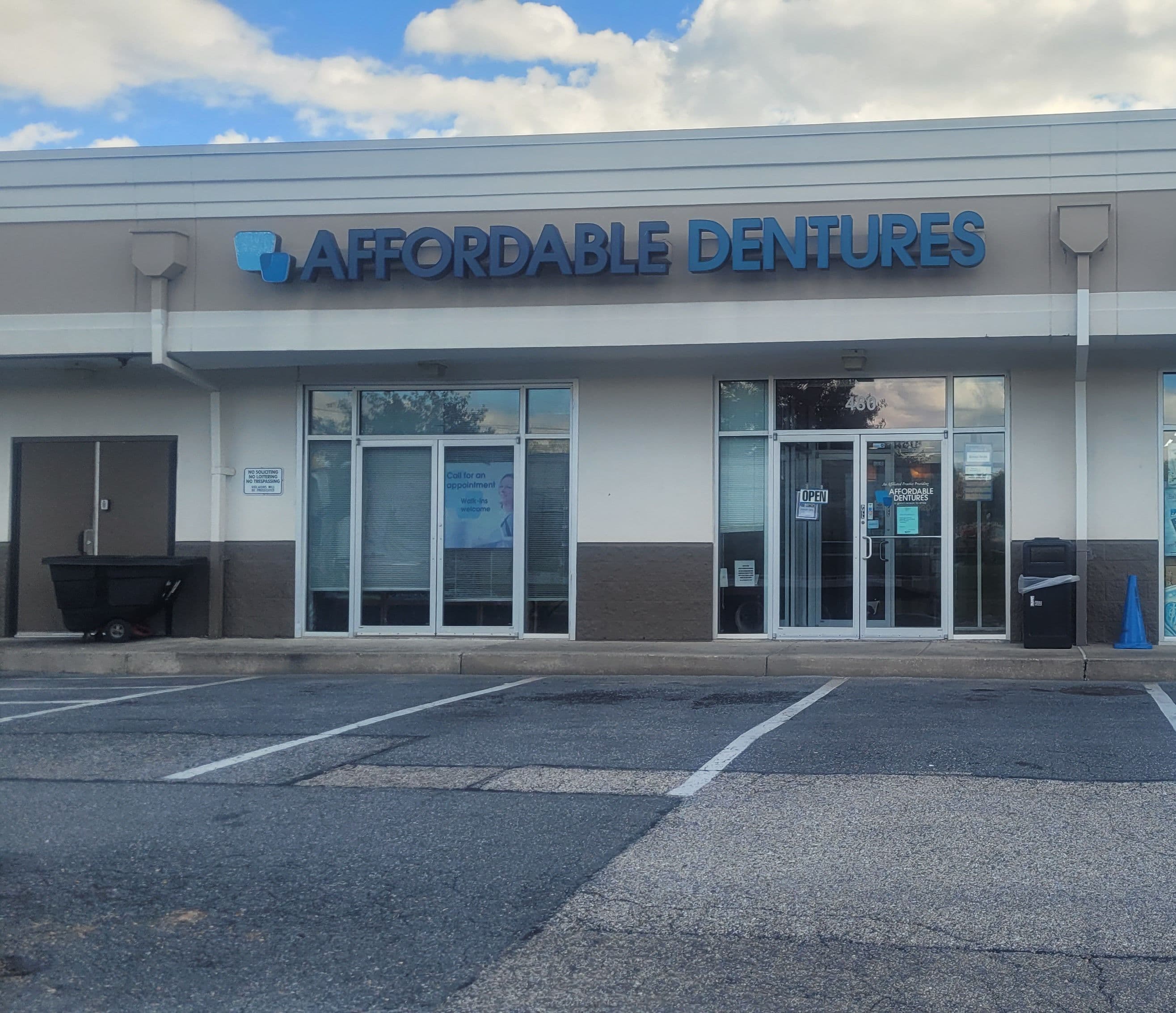 Exterior of Affordable Dentures & Implants in Jessup MD
