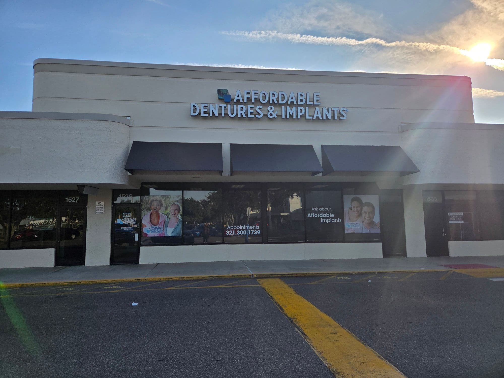 Exterior of Affordable Dentures & Implants in West Melbourne, FL