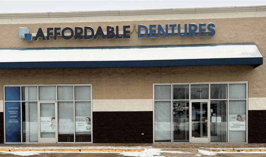 Exterior of Affordable Dentures & Implants in Mansfield, OH