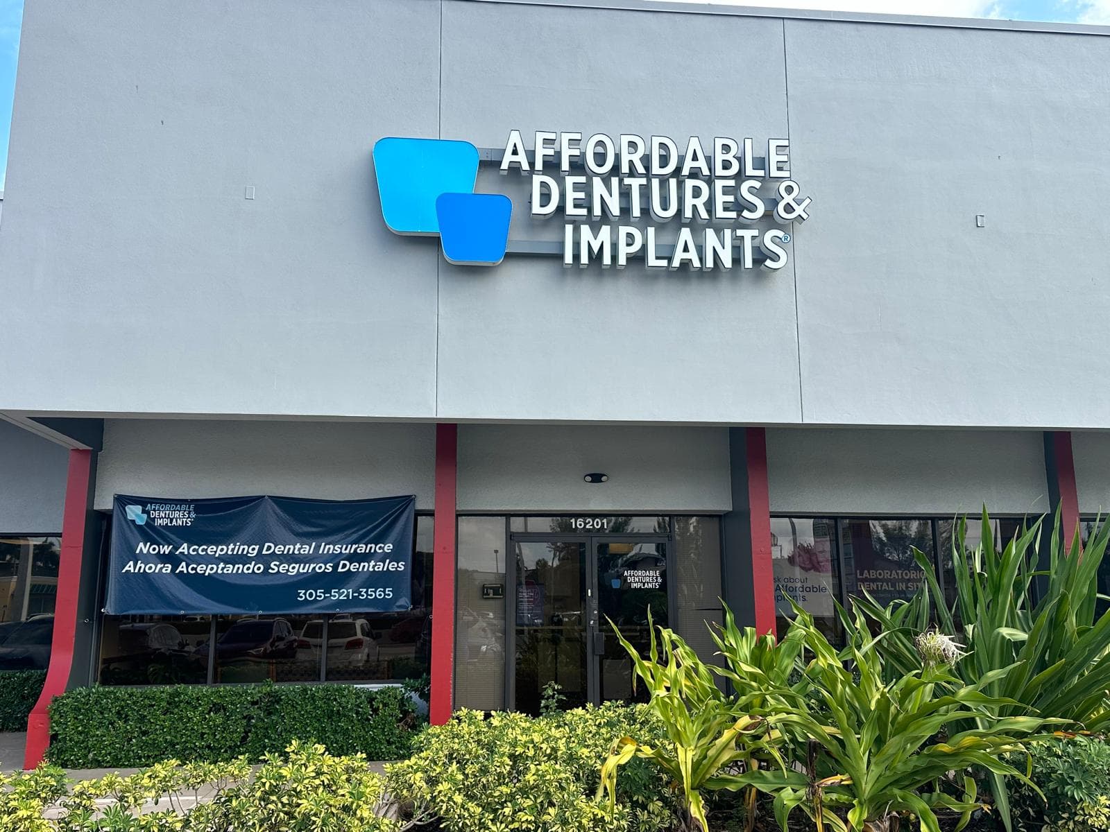 Exterior of Affordable Dentures & Implants in Miami Lakes, FL