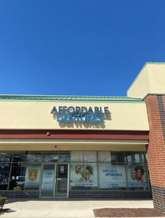 Exterior of Affordable Dentures & Implants in Orland Park, IL
