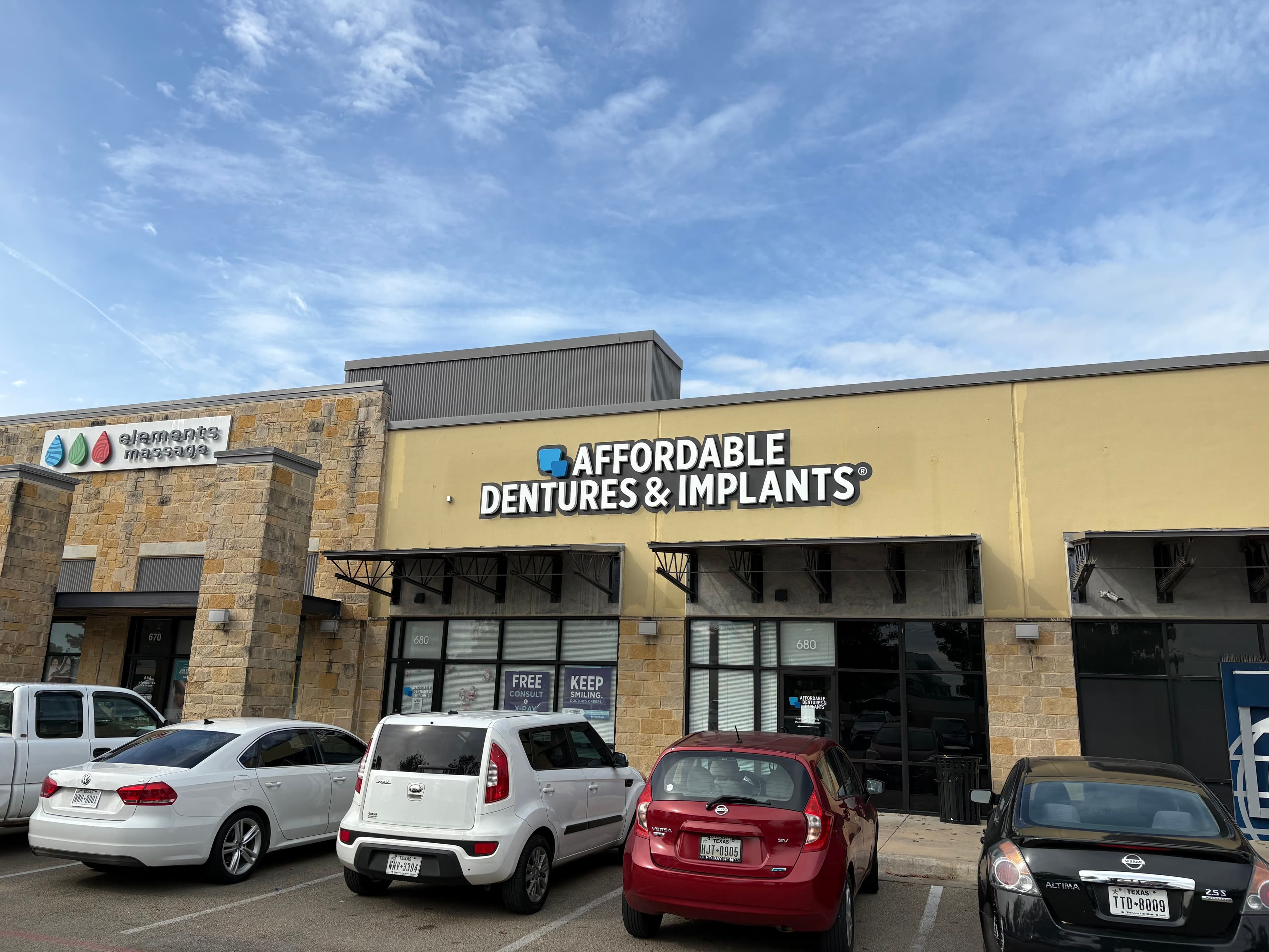 Exterior of Affordable Dentures & Implants in Harker Heights, TX